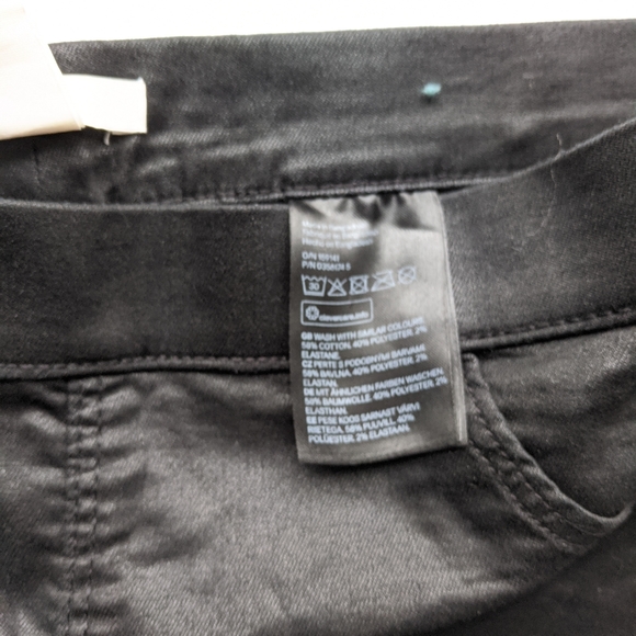 H&M black wax jeans - Picture 7 of 8